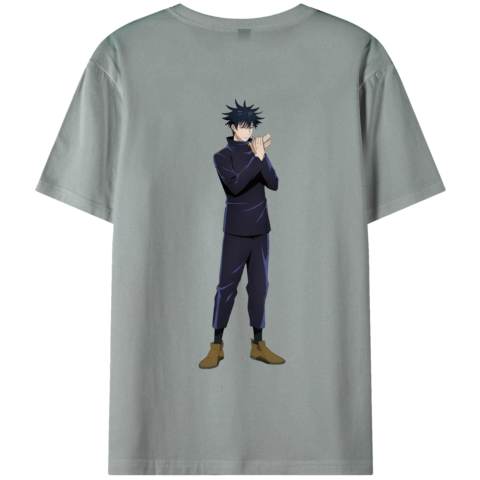（画像用） 呪術廻戦 Jujutsu Kaisen 綿100％ メンズ半袖Tシャツ（バックプリント） 通気性